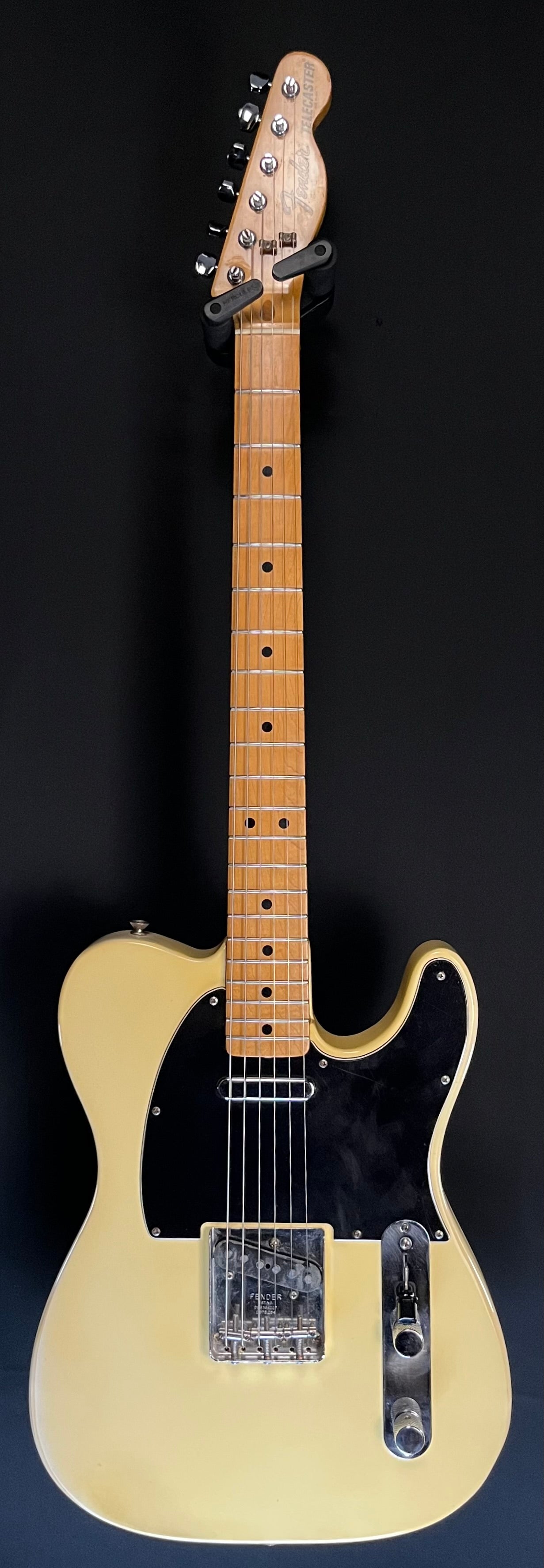 Full Front of Used Vintage 1977 Fender Telecaster Blonde W/Non-Oriiginal Case 8 Pounds 8oz TFW165