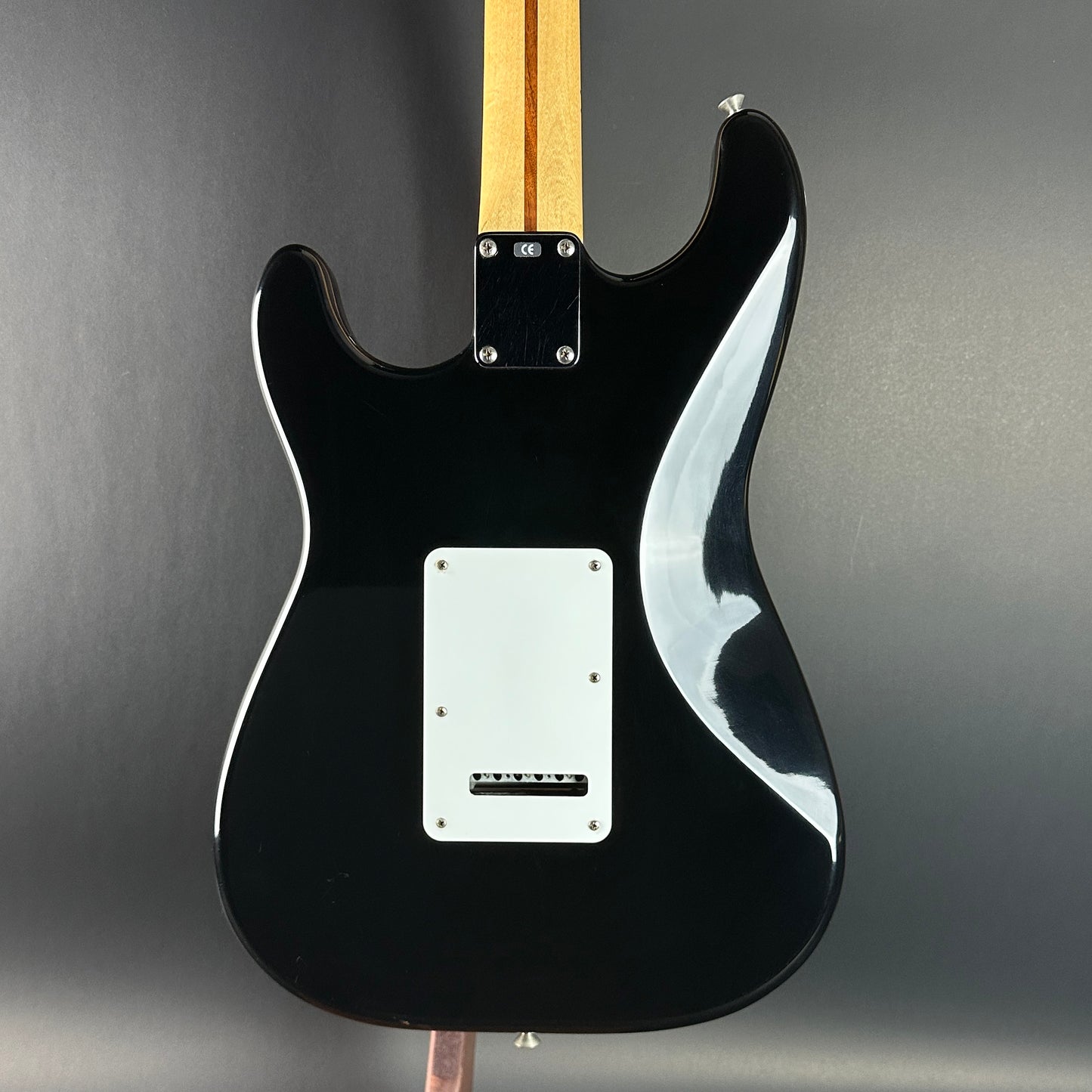 Back of Used Fender MIM Standard Strat Black.