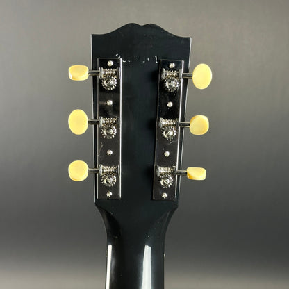 Back of headstock of Used 2023 Gibson L-00 Black.