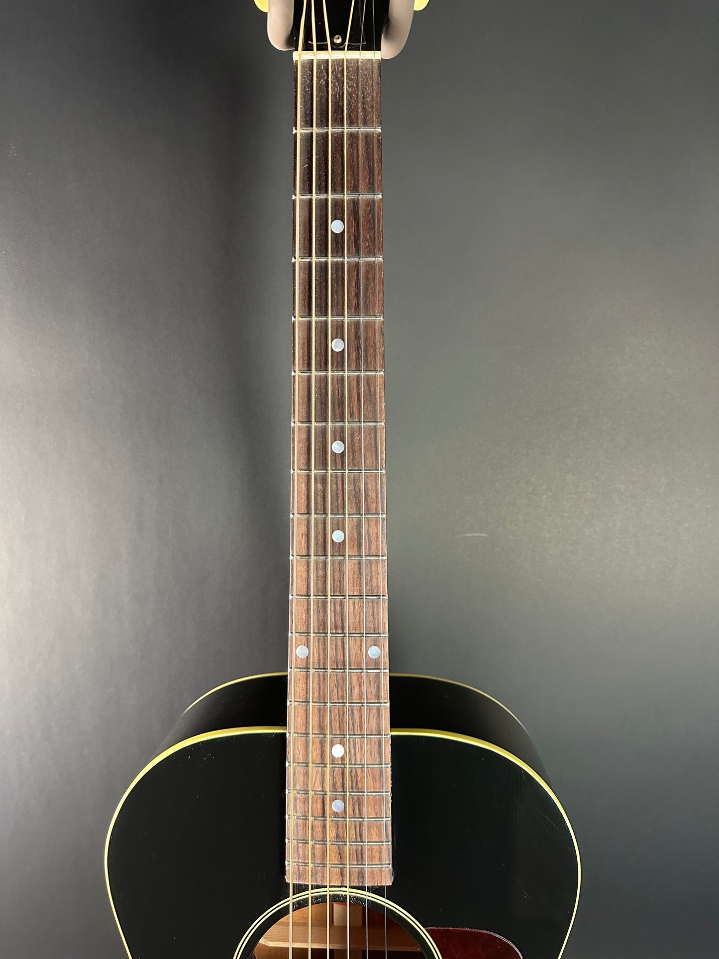 Fretboard of Used 2023 Gibson L-00 Black.