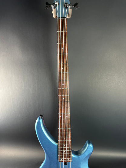 Fretboard of Used Yamaha TRBX304 Bass Blue.