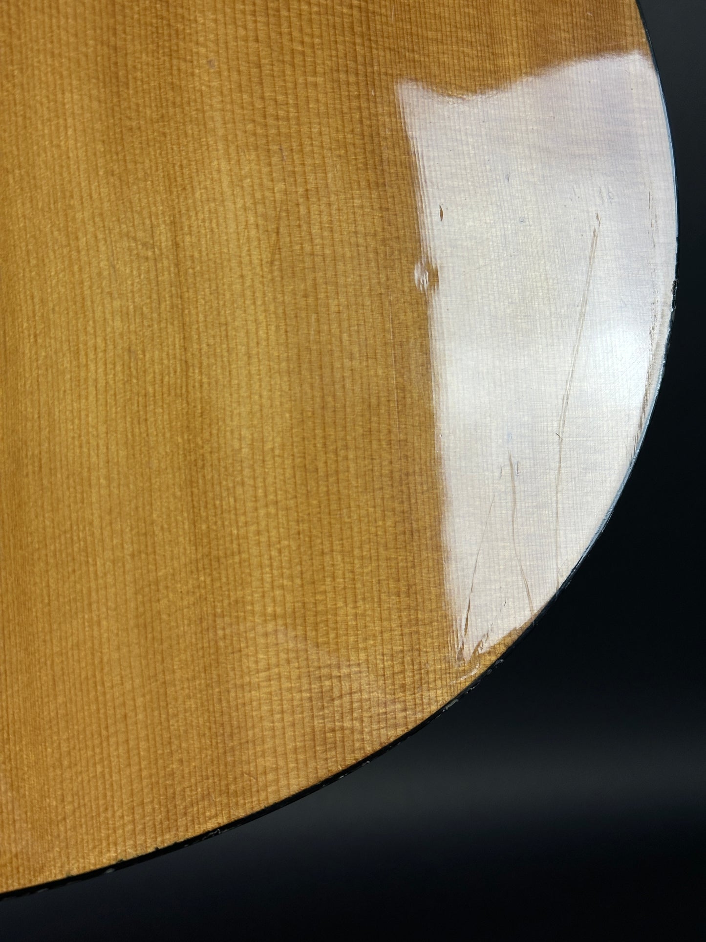 Scratches on body of Used Epiphone PR-150 Acoustic Natural.