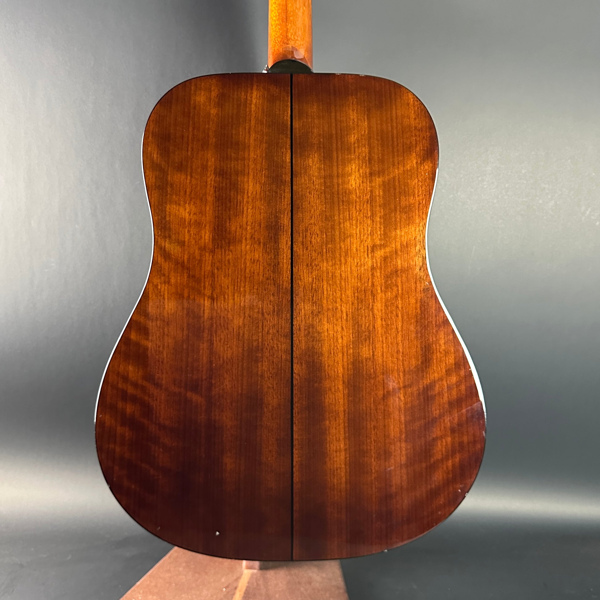 Back of Used Epiphone PR-150 Acoustic Natural.