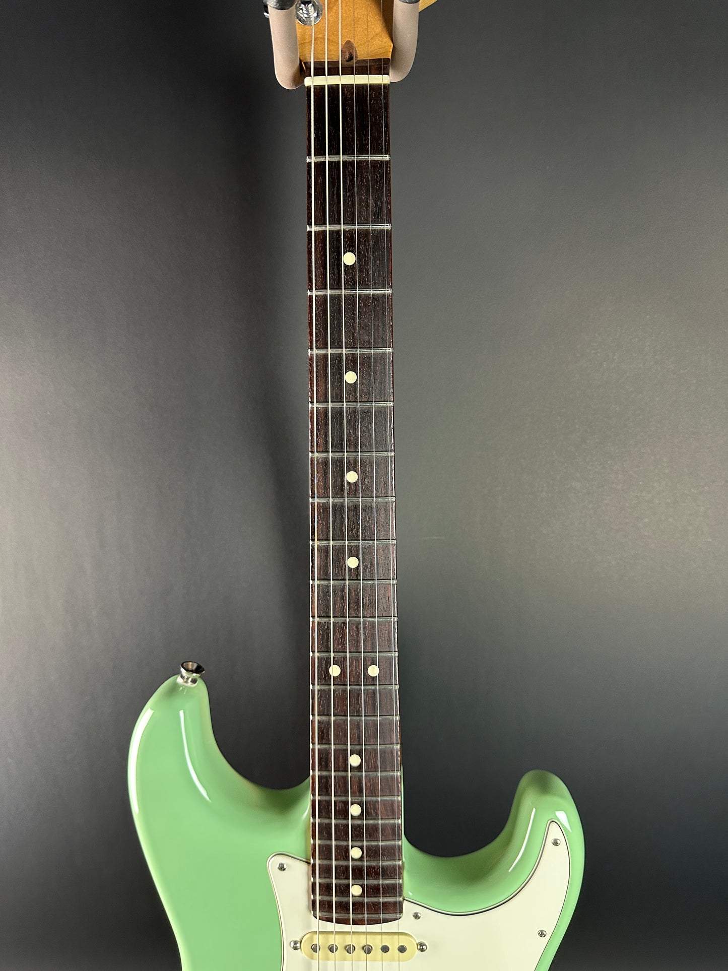 Fretboard of Used Fender American Professional II Surf Green Roasted Neck.