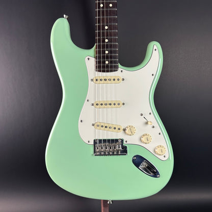 Front of Used Fender American Professional II Surf Green Roasted Neck.