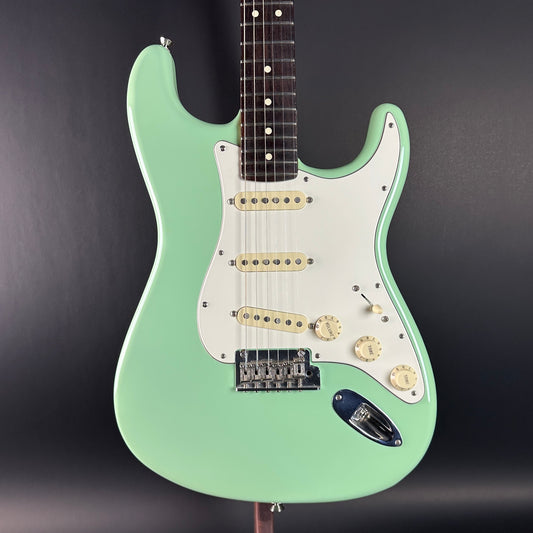 Front of Used Fender American Professional II Surf Green Roasted Neck.