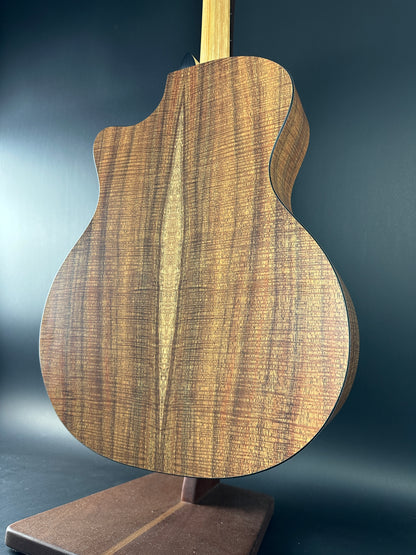 Back angle of Used Martin X Series GPC-X1E Koa.