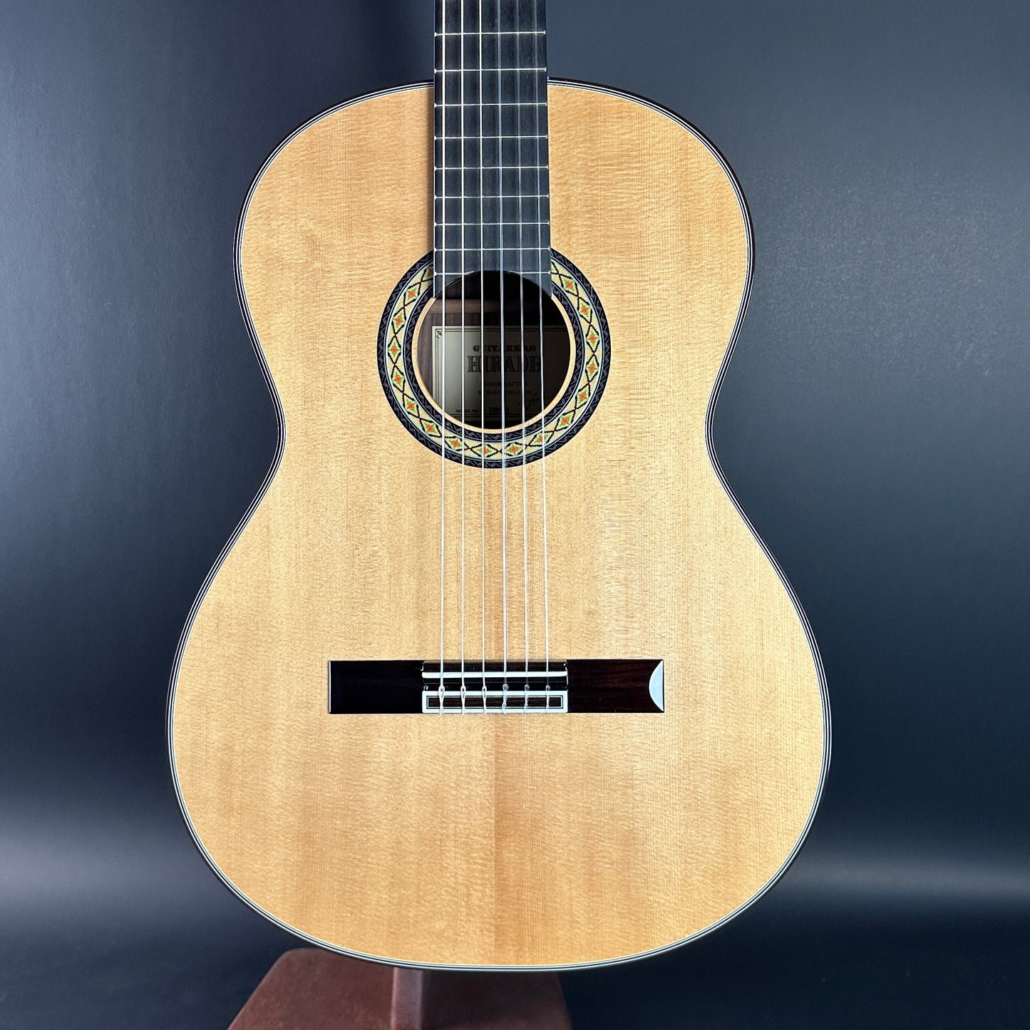 Front of Used Takamine H8SS hirade Classical.