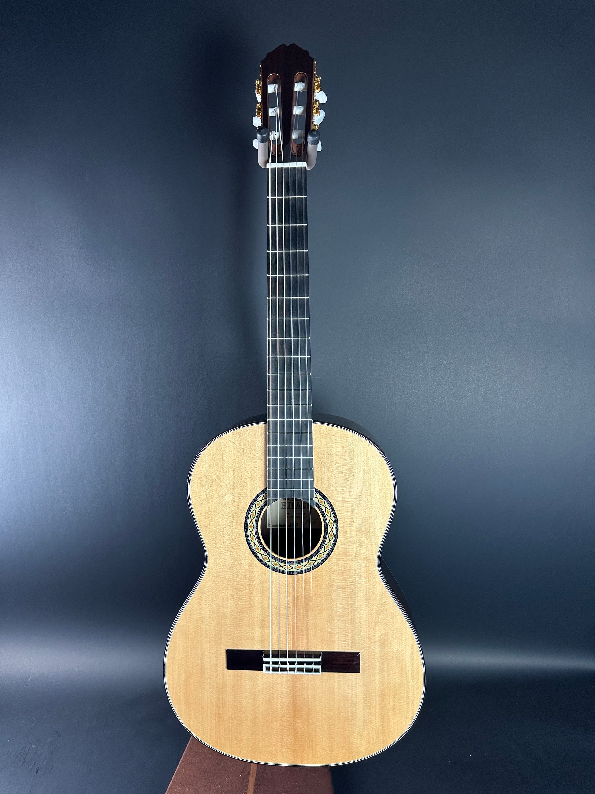 Full front of Used Takamine H8SS hirade Classical.