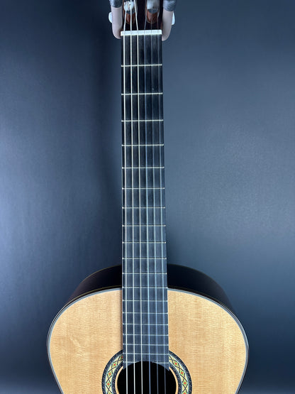 Fretboard of Used Takamine H8SS hirade Classical.