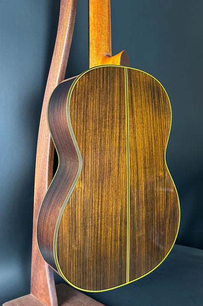 Back angle of Used Takamine H8SS hirade Classical.