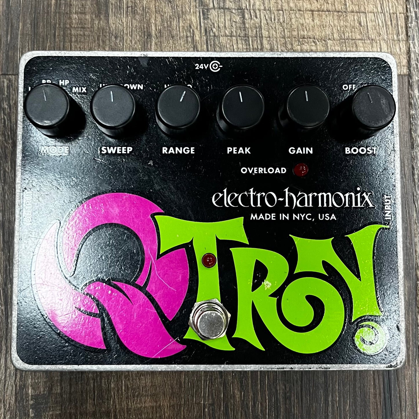 Top of Used EHX Electro-Harmonix Q-Tron Envelope Filter Pedal TFW219