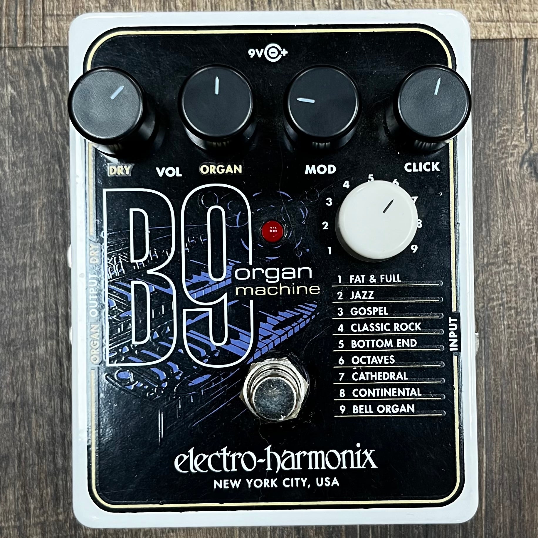 Top of Used EHX Electro-Harmonix B9 Organ Machine Pedal TFW231