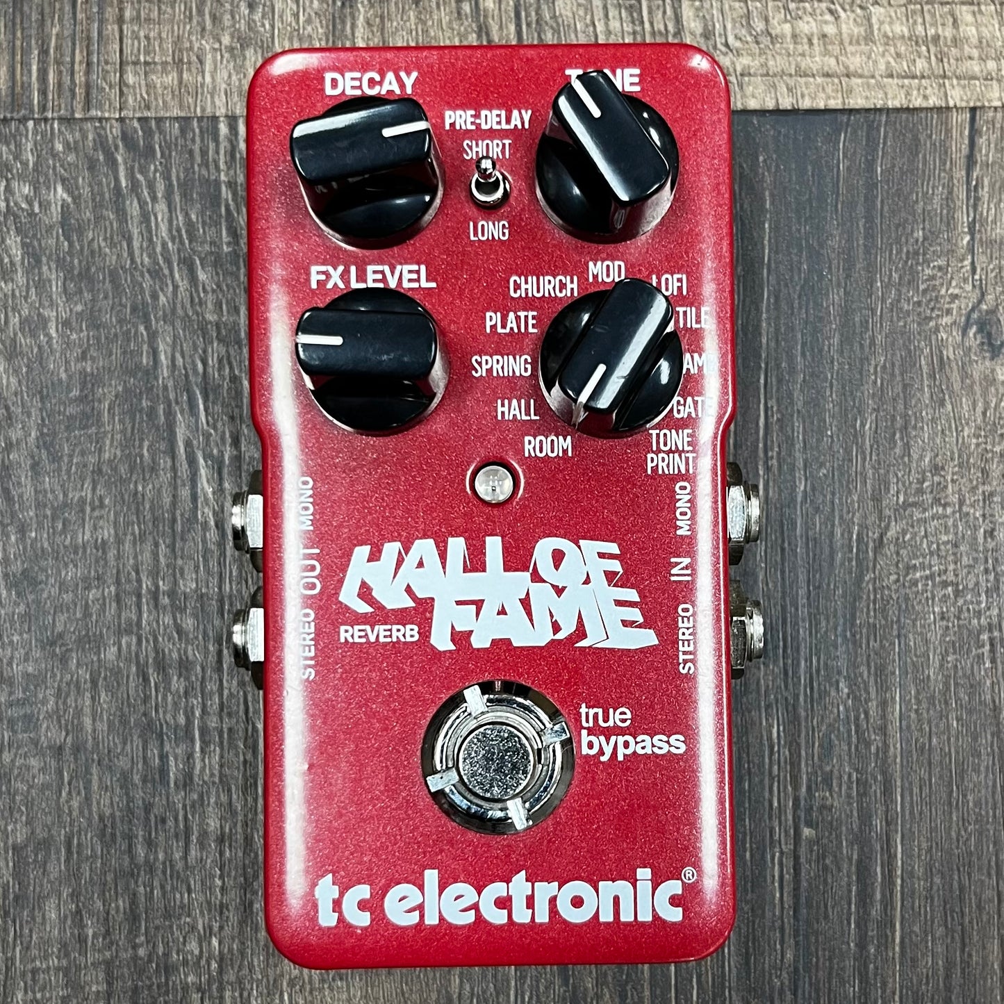 Top of Used TC Electronic Hall of Fame Reverb Pedal TFW229