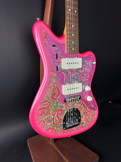 Front angle of Used Fender MIJ Jazzmaster Paisley.