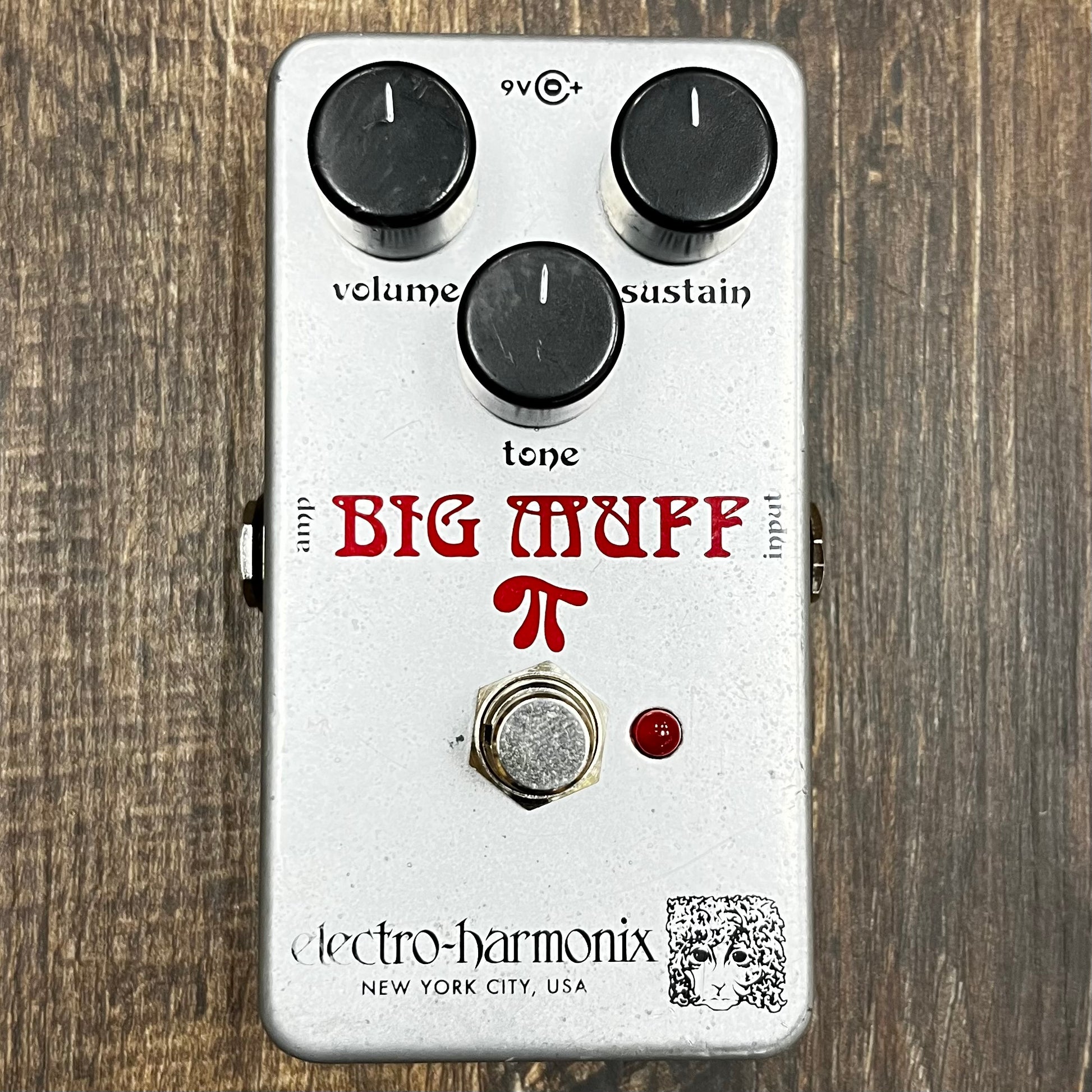 Top of Used EHX Electro-Harmonix J Mascis Rams Head Big Muff Pedal TFW248