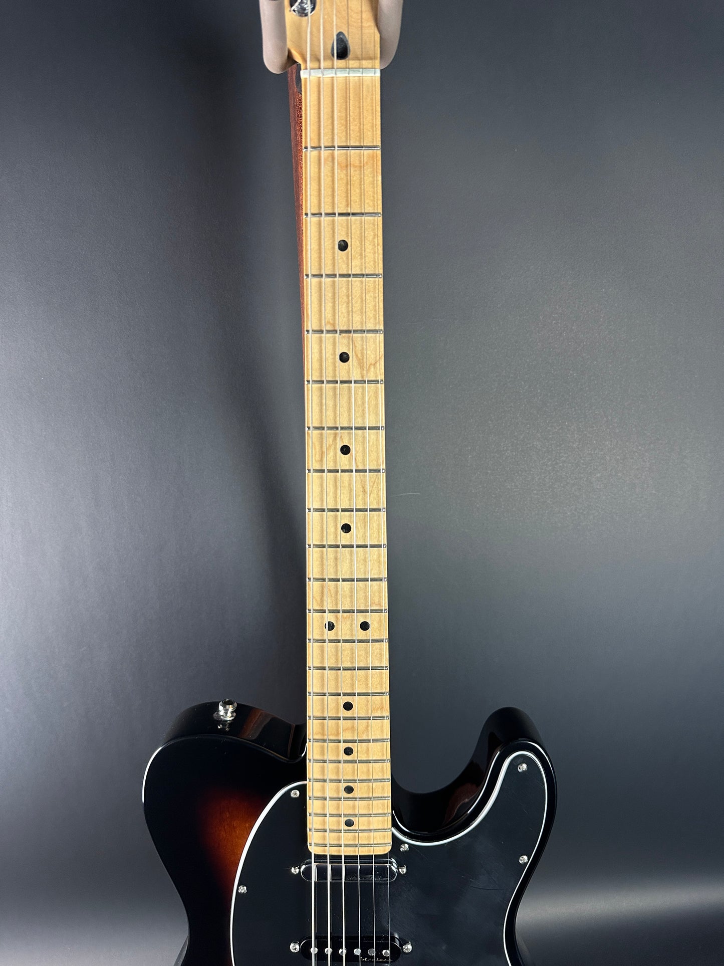 Fretboard of Used 2021 Fender Deluxe Nashville Telecaster Sunburst.