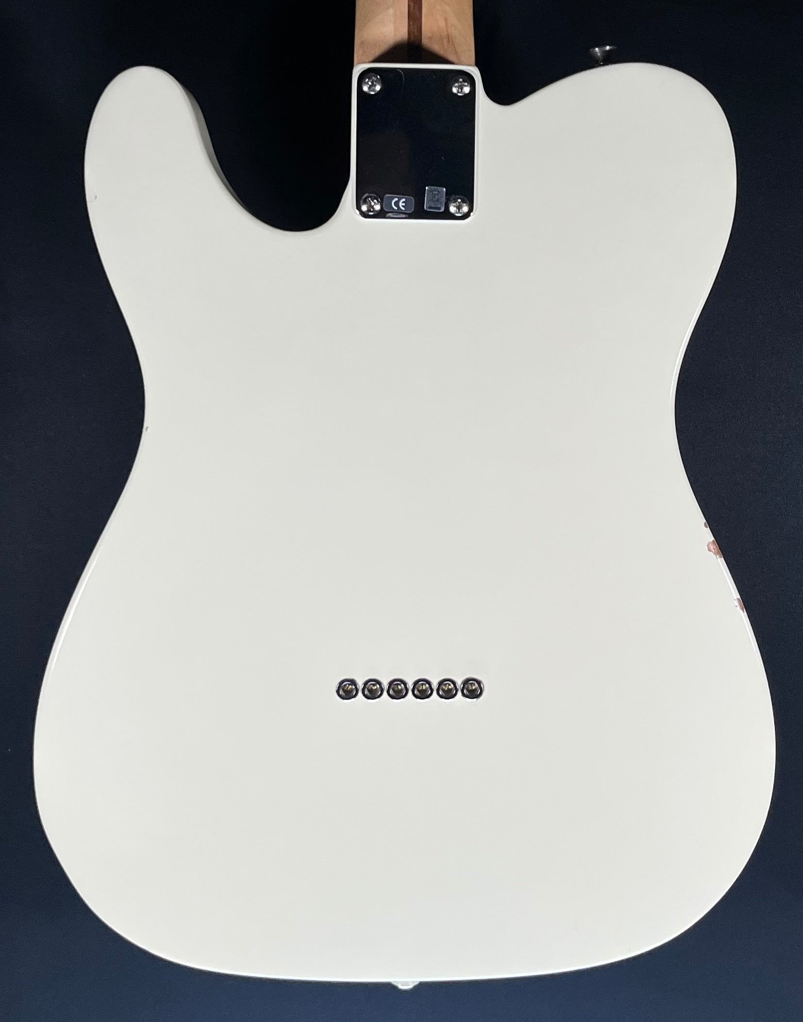 Back of Used 2013 Fender American Special Telecaster Olympic White w/bag TFW257