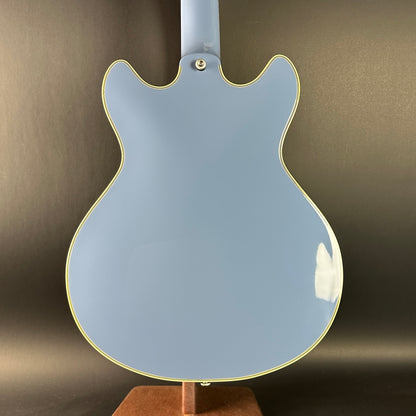 Back of Used D'angelico Excel Mini  DC Tour Slate Blue.