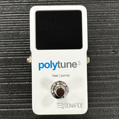 Top view of Used TC Electronic Polytune 3 Tuner Pedal w/box 