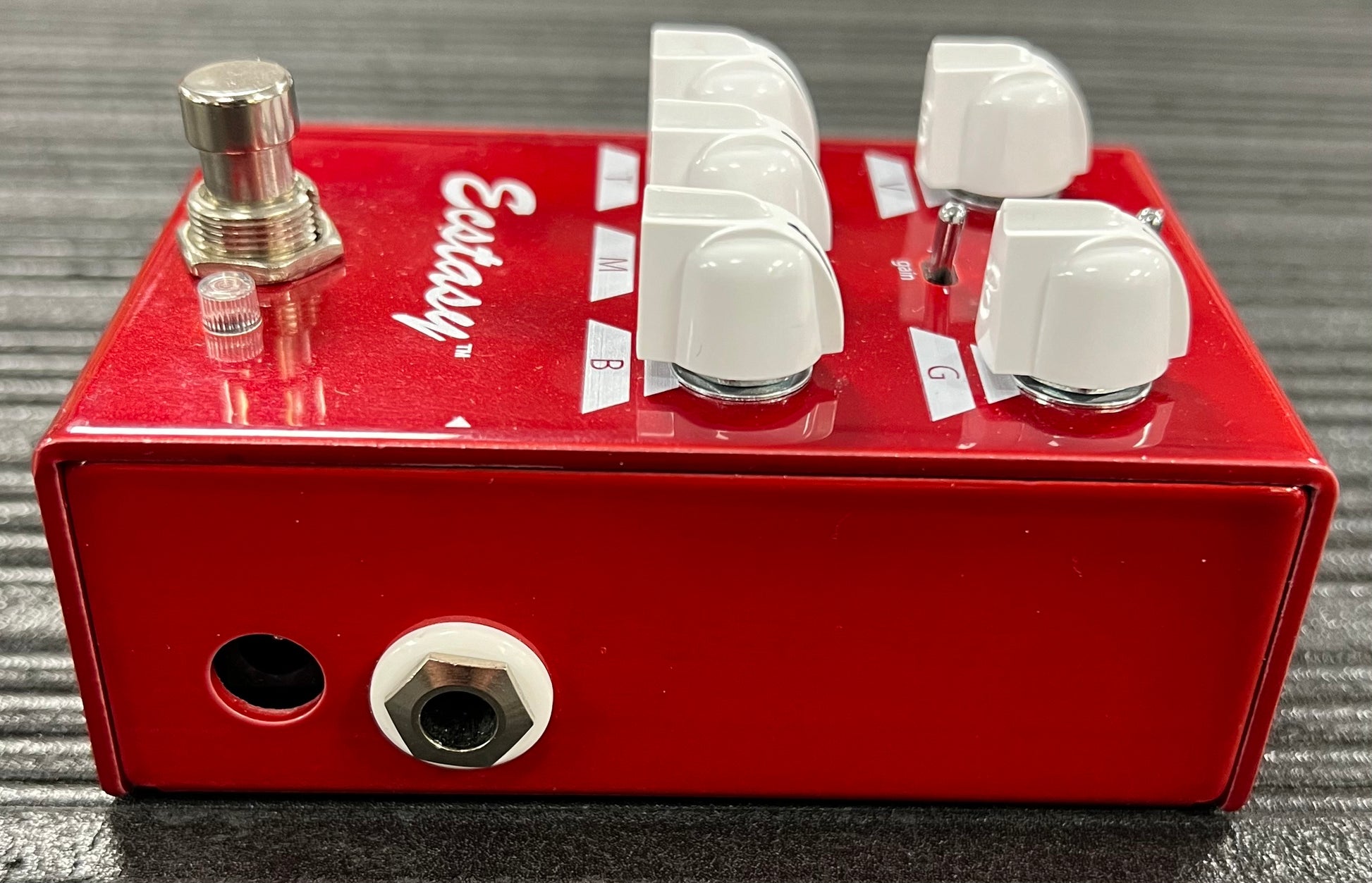 Other side of Used Bogner Ecstasy Mini Red Overdrive TSS3632