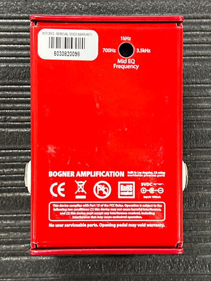 Bottom of Used Bogner Ecstasy Mini Red Overdrive TSS3632