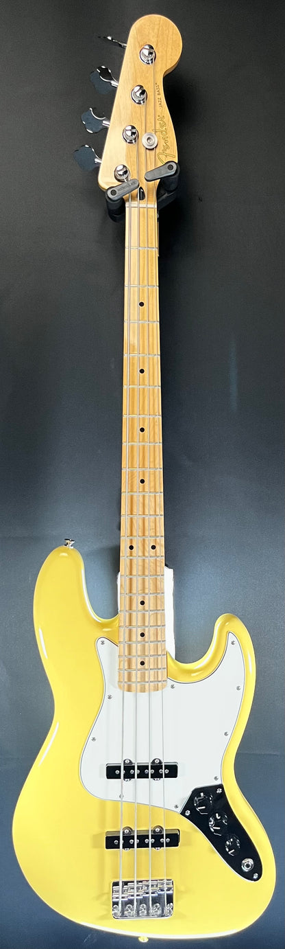 Full Front of Used 2021 Fender Jazz Bass Buttercream TFW262