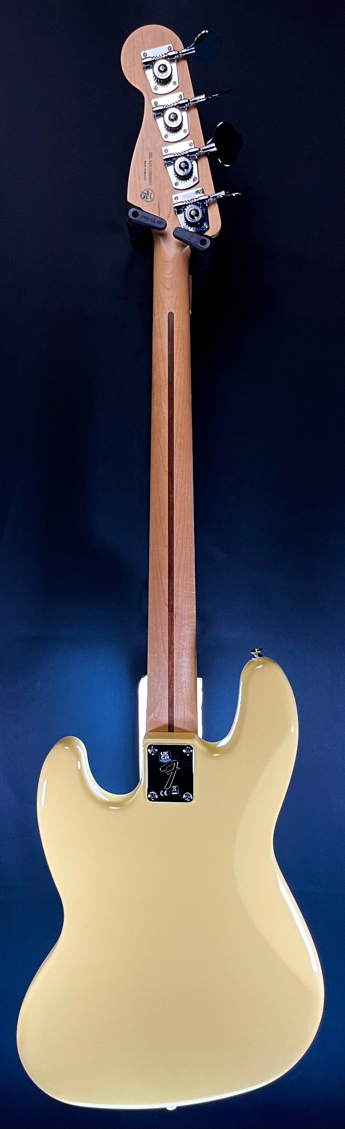 Full back of Used 2021 Fender Jazz Bass Buttercream TFW262