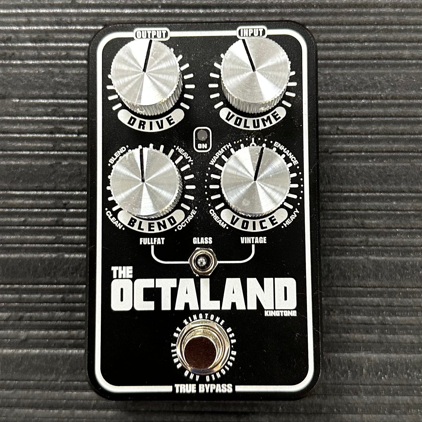 Top view of Used Kingtone The Octaland Octave Fuzz Pedal 