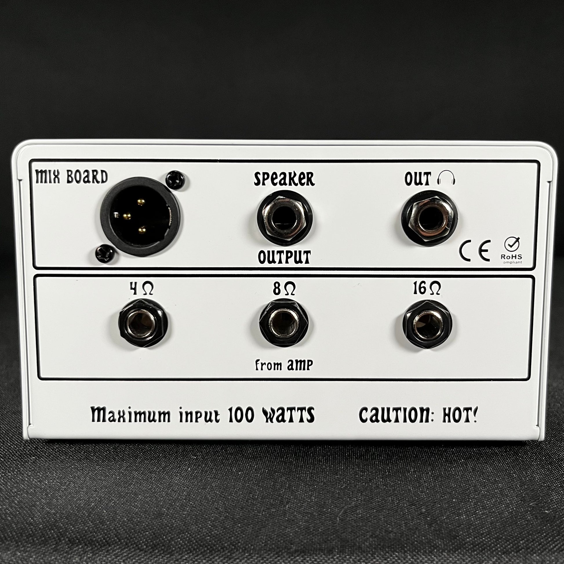 Back of Used Bootlegger 100W Guitar Amp Attenuator TFW288