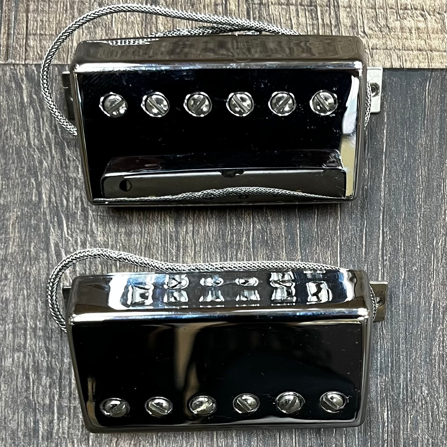 Top of Used Gibson USA Humbucker Pickup Set Chrome TFW291