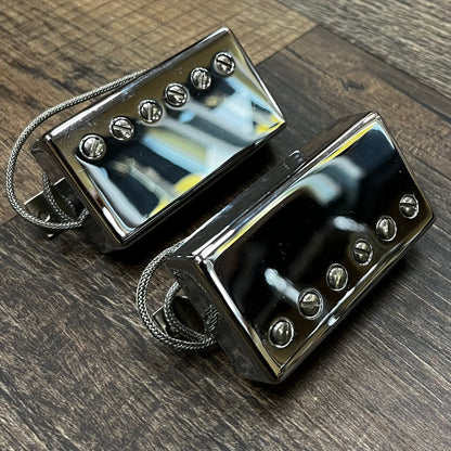 Side of Used Gibson USA Humbucker Pickup Set Chrome TFW291