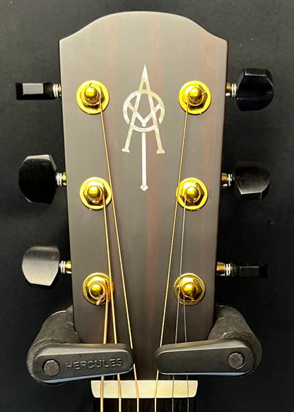 Headstock of Used Alvarez Yairi FYM66HD Honduran w/K&K Sound Pure Mini Pickup w/case TFW296