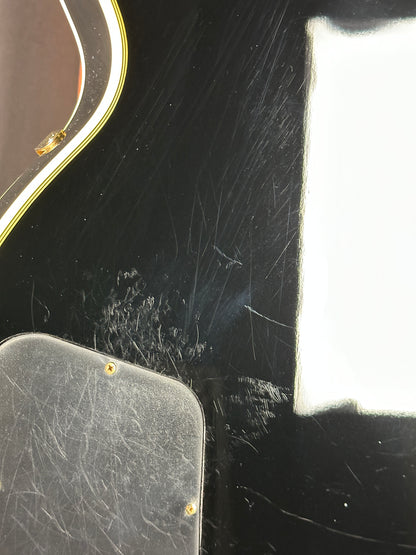 Scratches on back of Used Epiphone Les Paul Custom Pro White.