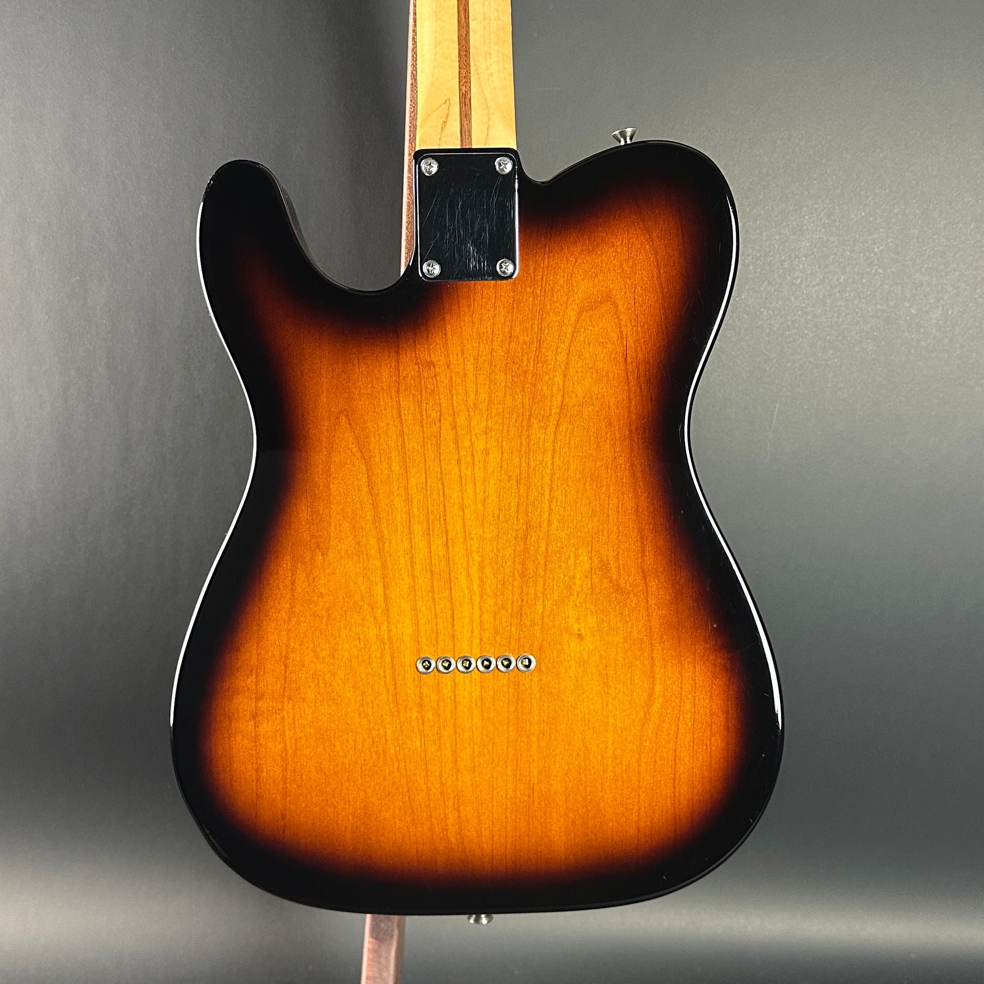 Back of Used 2014 Fender GC USA Pro Standard Telecaster HS 2-Color Sunburst.