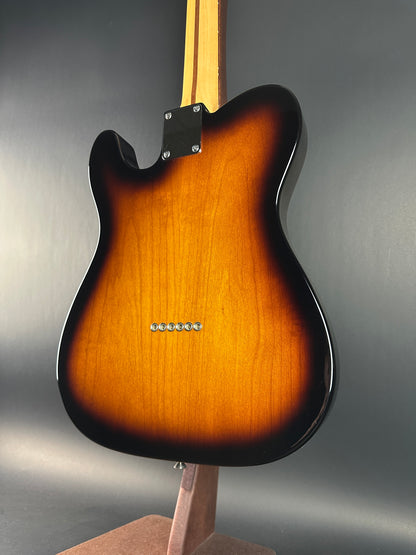 Back angle of Used 2014 Fender GC USA Pro Standard Telecaster HS 2-Color Sunburst.