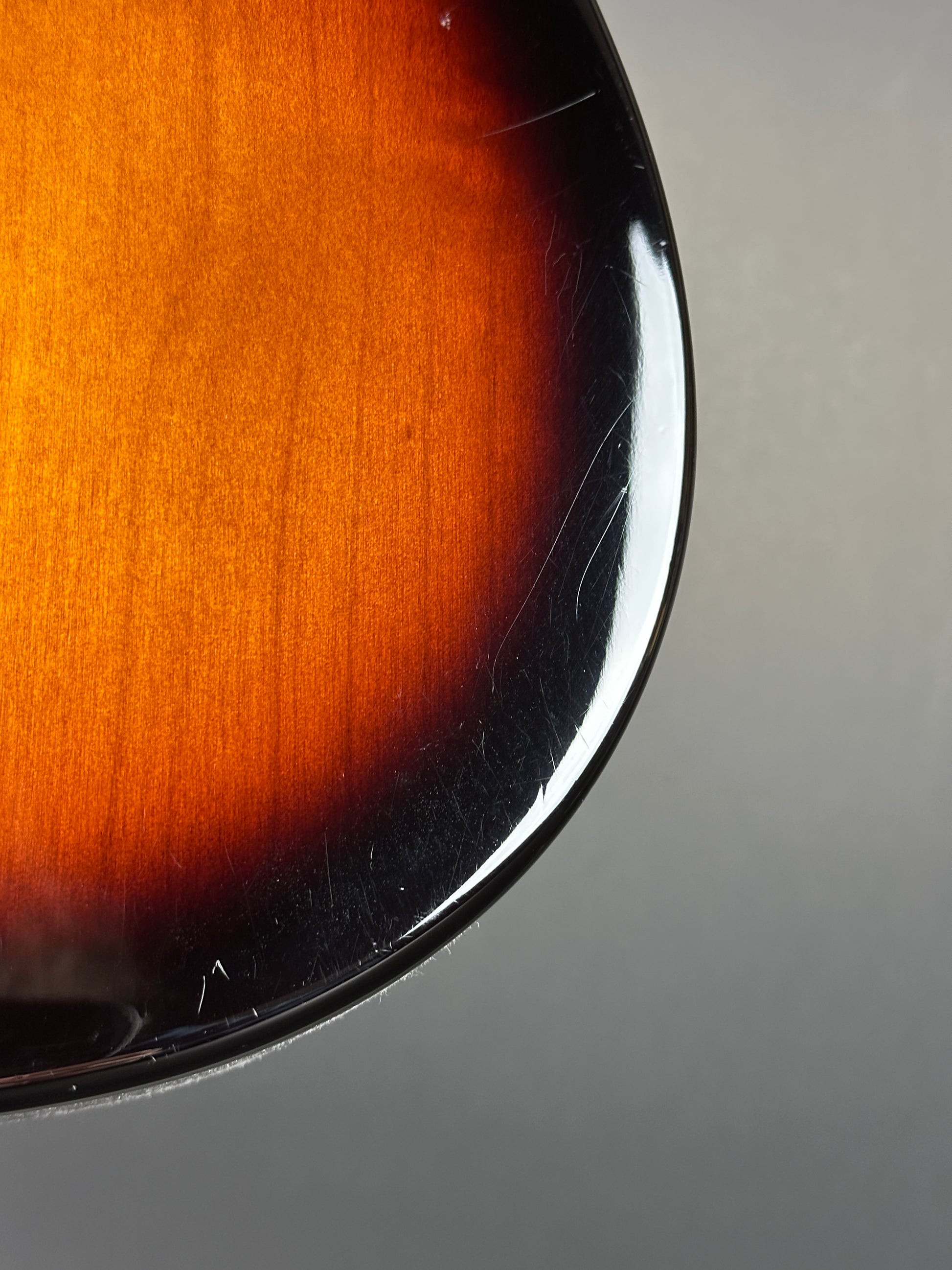 Scratches on back of Used 2014 Fender GC USA Pro Standard Telecaster HS 2-Color Sunburst.