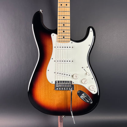 Front of Used Fender Player Strat Sunburst.