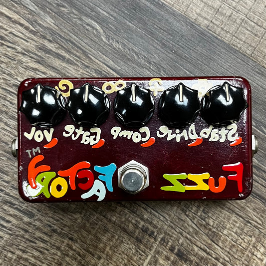 Top of Used 1999 ZVex Red Reverse Fuzz Factory #6 of 10 TFW321
