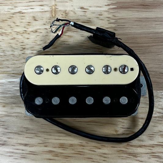 Top of Used Seymour Duncan Pearly Gates Bridge Wired by Maricela Juarez Zebra  4 wire 8.05 kHz TFW305