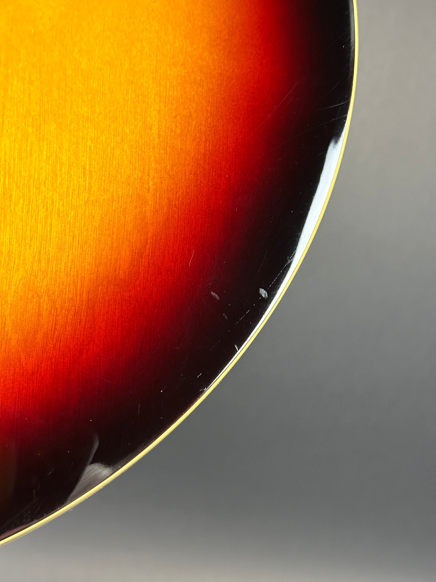 Marks on bottom edge of Used 2021 Epiphone Sheraton II Pro Vintage Sunburst.