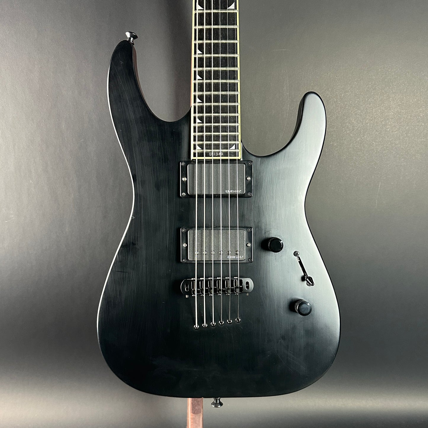 Front of Used Jackson SLSMG Flat Black.