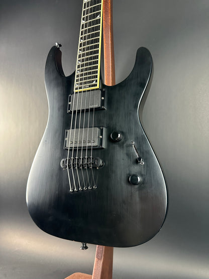 Front angle of Used Jackson SLSMG Flat Black.