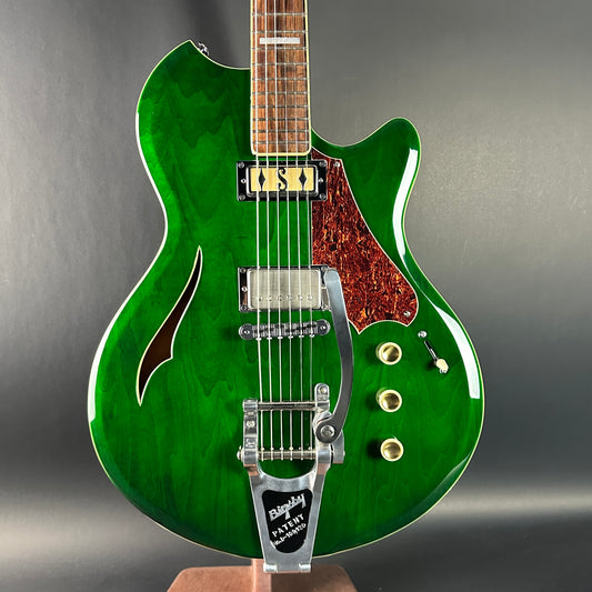 Front of Used Supro Conquistador Green.