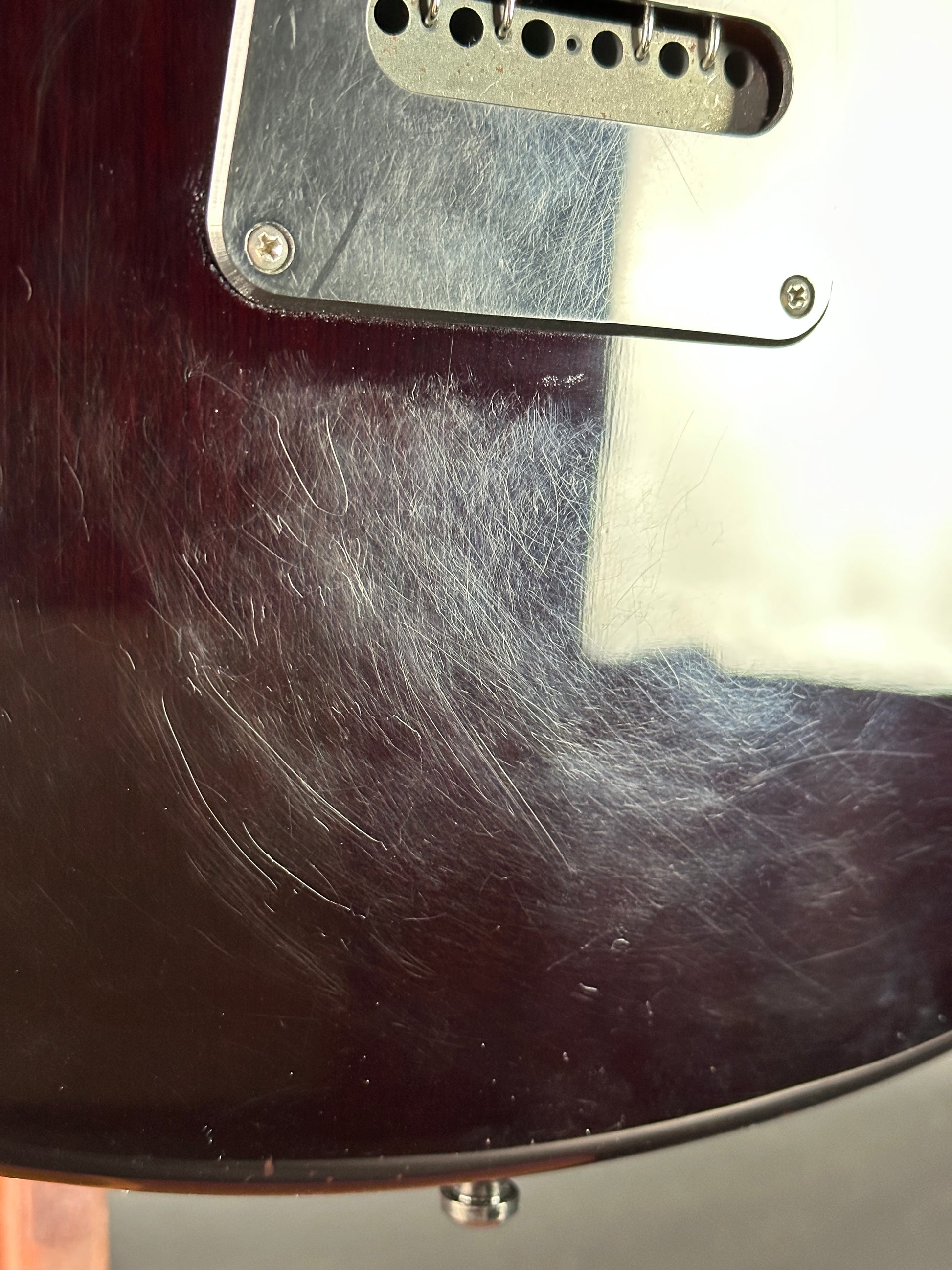 Scratches on back of Used PRS S2 Studio Sunburst.