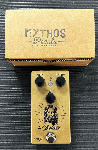 Top of with box of Used Mythos Pedals Mjolnir Overdrive w/box TSS3401