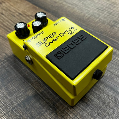 Side of Used Boss SD-1 Super Overdrive TFW380