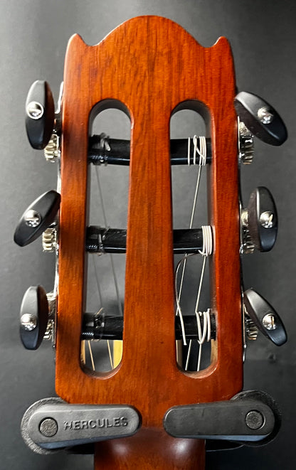 Back of headstock of Used Yamaha NTX1 Nylon String Natural TFW382