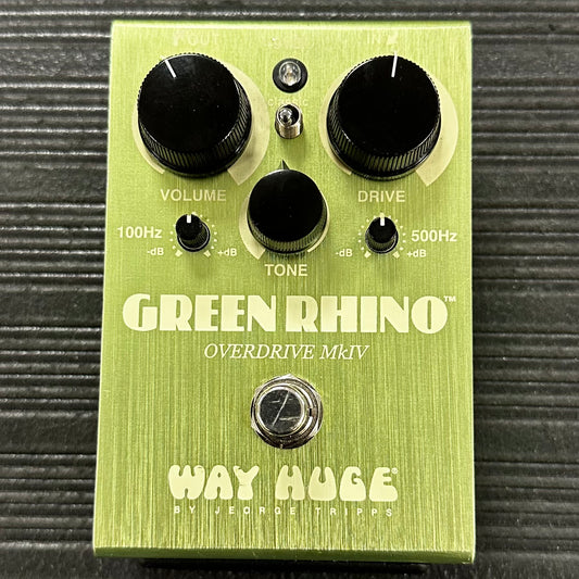 Top of Used Way Huge WHE207 Green Rhino MKIV Overdrive Pedal TSS3492