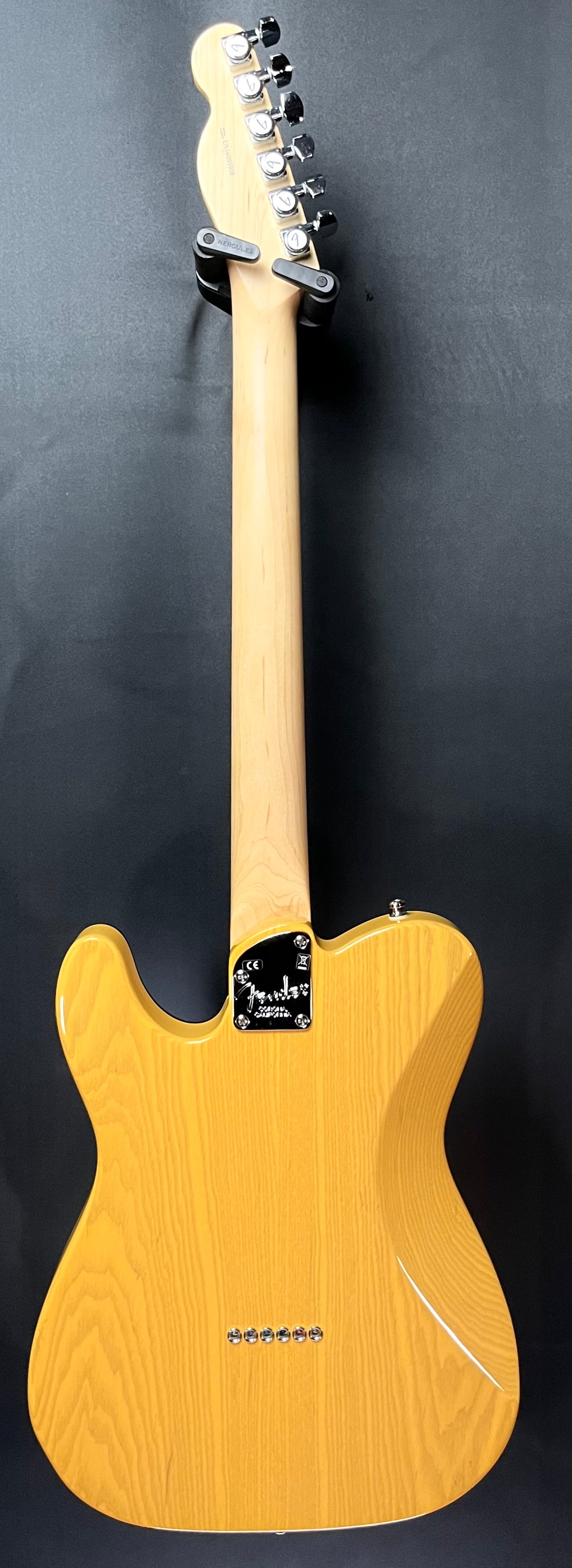 Full back of Used 2017 Fender American Elite Telecaster Butterscotch Blonde w/case TFW392
